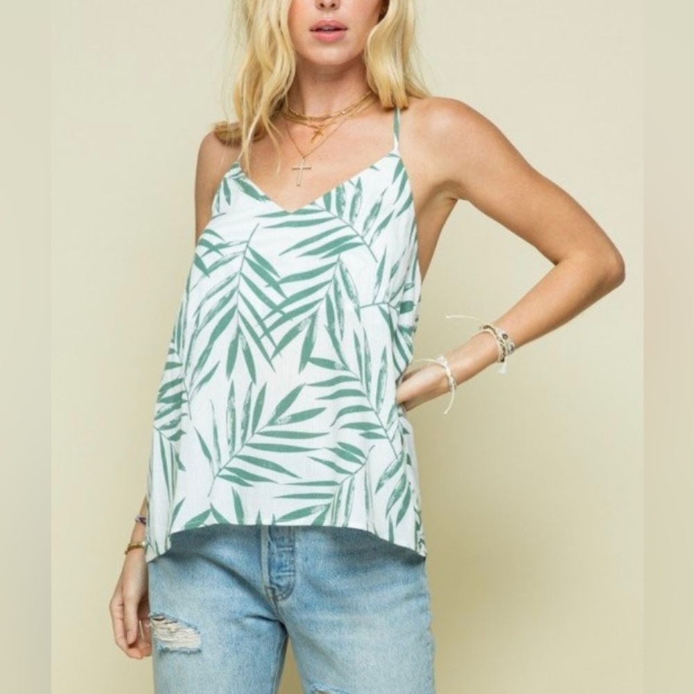 Tropical Print Top